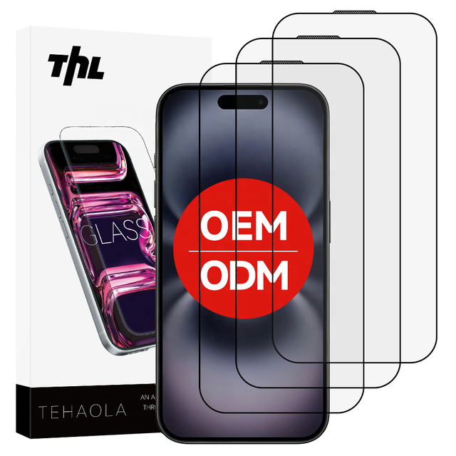 Factory Price HD Clear Tempered Glass Screen Protector 9H 2.5D for iPhone 18 17 16 15 14 13 12 11 X Pro Max Plus 0.33mm