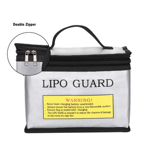 Bolsa a prueba <span class=keywords><strong>de</strong></span> explosiones para baterías <span class=keywords><strong>de</strong></span> litio LIPO GUARD para <span class=keywords><strong>aeromodelismo</strong></span>, tipo cremallera 3D, impermeable, ignífuga, 215x145x165 - Product Image 5