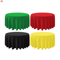 En promotion : Nappe jetable extensible ronde en plastique de 84 pouces, couleur unie, pour bar à cocktails et fêtes