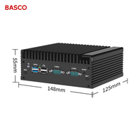 Mini PC Personalizado Sin Ventilador N150 N100 N305 2*2.5G LAN 2*COM DDR4/DDR5 HD/DP/Type-C Puerto Paralelo PC Industrial Integrado