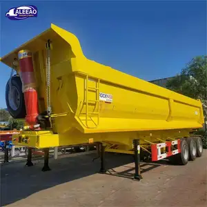 ALEEAO China 40 Ton 50 Ton caminhão 3 eixos basculante lateral/Dumpper traseiro semi-reboques reboque hidráulico de trator