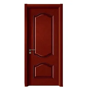 Porta interior de madeira, design da porta da sala de entalhe de madeira