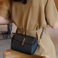 Nouveau Sac à Bandoulière de Luxe pour Femme en Cuir Véritable 100% Authentique, Modèle 2026, Tendance, Motif Uni, Fermeture Éclair Coque, Vente Chaude