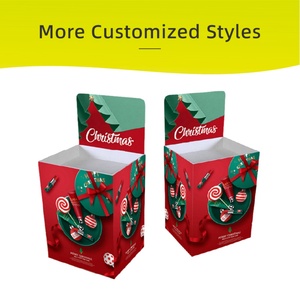 ขาตั้งกระดาษแข็งสำหรับตกแต่งต้นคริสต์มาสแบบตั้งพื้นสำหรับร้านค้าปลีก - Product Image 5