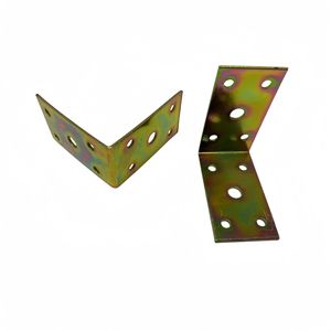 Support d'angle à cinq trous 35x65mm en acier laminé à froid plaqué, durable, pour connecteur de meuble - Product Image 2