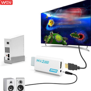 Adaptateur en plastique <span class=keywords><strong>pour</strong></span> convertisseur <span class=keywords><strong>Wii</strong></span> vers HD, prend en charge l'audio Full HD 1080p <span class=keywords><strong>pour</strong></span> <span class=keywords><strong>Wii</strong></span> - Product Image 5