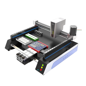 <span class=keywords><strong>Machine</strong></span> de placement <span class=keywords><strong>SMT</strong></span> de bureau haute précision V5 PRO, triple vision, double tête, 0,05 mm, 36 alimentateurs, changeur de buses automatique, assemblage LED - Product Image 1