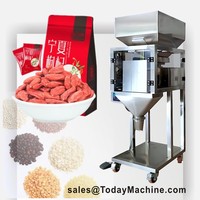 Mini peseuse multi-têtes automatique à 10 têtes, seau de 0,5 l, peseuse multi-têtes de petit poids, machine d'emballage de sachets de thé et d'oreillers