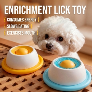 Gamelle interactive anti-éclaboussures et anti-ballonnements, enrichissante, moderne, de luxe, pastel, à alimentation lente pour chien - Product Image 1