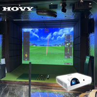 Système de simulateur de golf numérique d'intérieur HOVY, prix, écran intelligent, projection interactive, équipement de simulation de golf