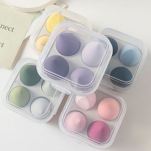 ฟองน้ำแต่งหน้า Ulikeke 4 ชิ้น 8 ชิ้น ฟองน้ำรองพื้นเครื่องสำอาง แบรนด์ส่วนตัว ปราศจากน้ำยาง ฟองน้ำแต่งหน้ารูปไข่ ฟองน้ำแต่งหน้าแบบกำหนดเอง - Product Image 1