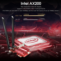 Tarjeta de Red WiFi 6 PCI-E Express EDUP AX200NGW 802.11ax de 3000Mbps, Adaptador WiFi AX200