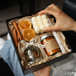 Scented Candle <b>Gift</b> <b>Box</b>, Niche Luxury Aroma Ornament, Creative High Atmosphere Fragrance <b>Gift</b> for Birthday Decoration - Product Image 1
