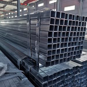 ASTM A500 Tubo cuadrado negro Tubo rectangular de acero galvanizado laminado en caliente de alta resistencia - Product Image 1