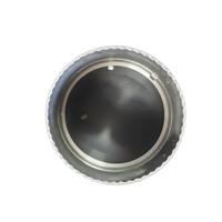 Pièces en aluminium usinées et tournées sur commande avec des bordures moletées/dentelées et des trous centraux filetés