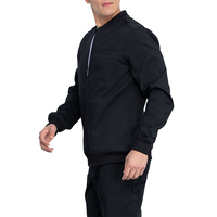 Uniforme d'hôpital personnalisé OEM pour hommes, uniforme médical pour soins infirmiers, veste extensible bombardier à fermeture éclair