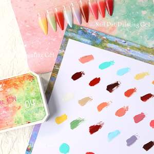 Set de Gel para Decoración de Uñas con Impresión UV, Gel <span class=keywords><strong>Platino</strong></span> con Purpurina y Lentejuelas, 9 Colores, Paleta de Gel para Pintar Uñas - Product Image 3