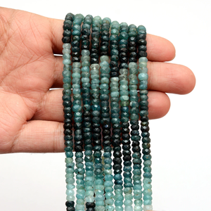 Perles de Grandidierite AAA+ Rares 4mm-5mm, Perles Facettées Rondelles, Pierre Semi-Précieuse Naturelle pour Bijoux - Product Image 2