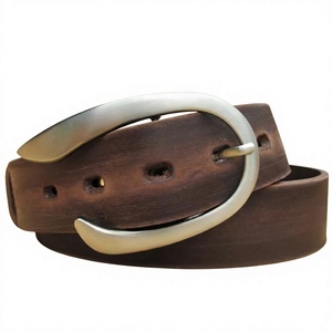 Cinturón de Cuero de Búfalo Vintage de Primera Calidad Original para Hombre, Estilo Real, Diseño Tallado a Mano, Hebilla Cuadrada de Acero Elegante de 3.8CM B S - Product Image 2