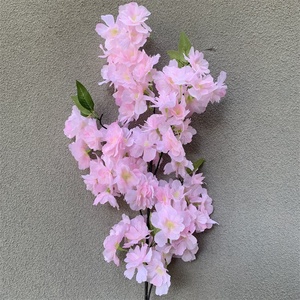 O-312 Faux Japonais Blanc Soie Fleur Artificielle Branches De Fleurs De <span class=keywords><strong>Cerisier</strong></span> pour Décor De Mariage Arbre De Fleurs De <span class=keywords><strong>Cerisier</strong></span> - Product Image 4