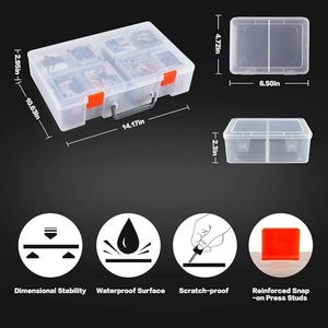 1600+ Baseball Card Storage <b>Box</b>, Sports Cards Holder Organizer Hard Plastic Display Case Compatible - Product Image 2