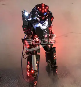 Hot Selling LED Mecha Stilts Costume Party Stage Predator Stilts Rrobot Costume Halloween LED Suit Costume