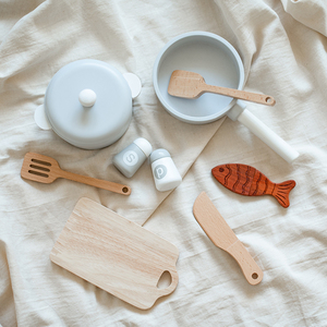 Set di Stoviglie Simulate Montessori Giochi Cognitivi di Cucina <span class=keywords><strong>Gioco</strong></span> di Ruolo Educativo Mini Cucina Giocattolo per Bambini Maschi e Femmine - Product Image 5