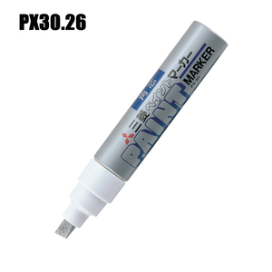 Marqueur pour tableau blanc Uni, série PX30, 7 couleurs, effaçable à sec, pointe ronde, usage bureau et école, encre permanente, pointe ronde 8,5 mm - Product Image 1
