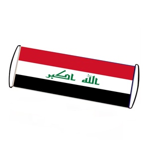 Bandera de Irak con patrón de aplausos, 24x70cm, partido de Fútbol, audiencia animando y aumentando la moral - Product Image 1
