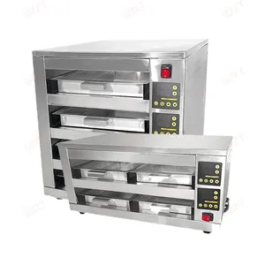 Adjustable Time temperature Fast Food Restaurant 2 Deck 4 Deck Holding Hamburger Warmer Electric Food Warmer Display Cabinet