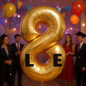 Globo Dorado con el Número 1, Modelo 50213, para Fiestas, Graduaciones, Día de la Madre, Año Nuevo Chino - Product Image 2