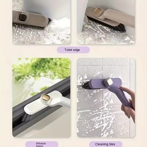 4 en 1 360 °   <span class=keywords><strong>Brosse</strong></span> de nettoyage multi-usages à poils durs rotatifs avec grattoir à clip pour les sols de salle de bain et de cuisine - Product Image 6