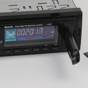 Phổ 1 DIN Xe MP3 Máy Nghe Nhạc Aux-Trong Cho Bluetooth Thẻ SD Kết Nối <span class=keywords><strong>LCD</strong></span> Hiển Thị FM Receiver Tuner Sạc Kết Hợp AUX-IN - Product Image 4