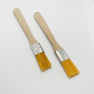 Wooden Handle Yellow Nylon Brush Soft Bristle Painting Cleaning Brush For Computers And Barbecue - Product Image 1