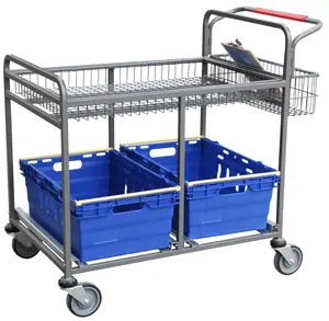 Supermarket Warehouse Basket Picking Trolley Cart WD-2