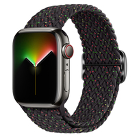 Correa de Reloj Elástica de 41 mm y 45 mm, Correa Deportiva Ajustable de Nailon Trenzado para Apple Watch 9 8 7 Ultra 49 mm