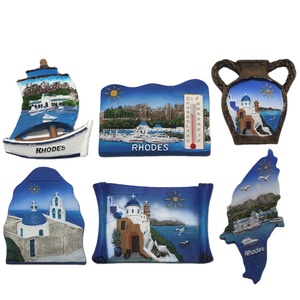 Nam Châm Tủ Lạnh Lưu Niệm Polyresin Hy Lạp <span class=keywords><strong>Santorini</strong></span> Tùy Chỉnh - Product Image 1