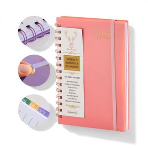 Agendas y Diarios Personalizados 2026 A5, Planificador Semanal y Mensual, Diario de Objetivos, Agenda, Cuaderno con Esquinas Doradas - Product Image 4