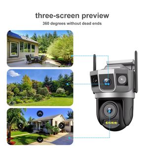 Gran oferta impermeable Wifi/4G Cctv Smart Home al aire libre Ptz lente Dual al aire libre Wifi cámara de seguridad en línea <span class=keywords><strong>V380</strong></span> Pro App Cámara IP - Product Image 3