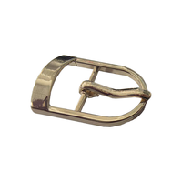 Boucle de ceinture plaquée or à une seule pointe pour sangle de sac, sac à main, chaussure, vêtement, accessoire de bricolage, boucle ardillon en métal
