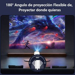 Proyector Portátil 4k con Resolución HD de 1920*1080P, Control Inteligente, WiFi 5G, BT5.0, Cine en Casa, Proyector LED para Exteriores - Product Image 5