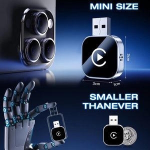 2025 mới 2in 1 không dây Carplay Android tự động cắm chơi USB xe Dongle <span class=keywords><strong>Bluetooth</strong></span> Wifi cho có dây Carplay/Andriod tự động xe hơi - Product Image 5