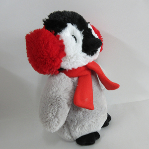 <span class=keywords><strong>Pinguino</strong></span> di peluche farcito personalizzato con <span class=keywords><strong>pinguino</strong></span> di peluche farcito paraorecchie invernale con natale gesù ti ama regali - Product Image 6
