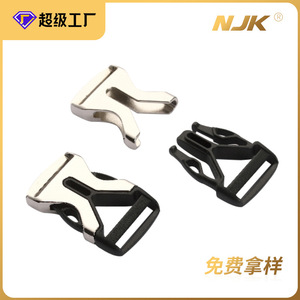 หัวเข็มขัดโลหะ Jiuyuan สีเงิน ทำจากโลหะผสมสังกะสี แบบปลดเร็ว สำหรับกระเป๋า สายจูงสัตว์เลี้ยง อุปกรณ์เสริมสายรัด - Product Image 4