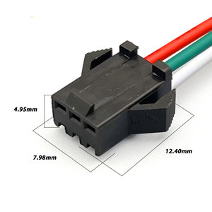 Jst Sm <span class=keywords><strong>3</strong></span> <span class=keywords><strong>Pin</strong></span> Led Light Nam Nữ Cắm Dây Điện Uốn Thiết Bị Đầu Cuối Nối Dây Nịt Dây Cáp Adapter - Product Image 5