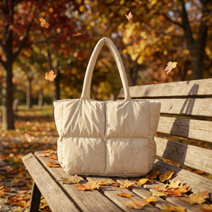 Sac fourre-tout matelassé, sac à bandoulière matelassé, grande capacité, sac de shopping décontracté, sac de voyage unisexe - Product Image 5