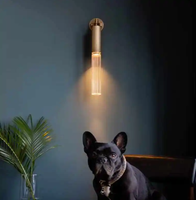 OEM Bronze Décor maroc led Source de lumière moderne applique tube style nordique simple tête mur souris