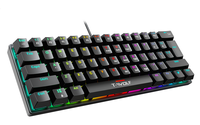 Souris de jeu filaire T-WOLF T61 TKL, clavier mécanique de jeu miniature 60% avec interrupteurs bleus, clavier personnalisé RGB, langues espagnole et russe