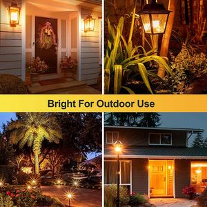 Bombillas LED Amarillas G14 G45 E26 con Iluminación Amarilla de 2000K, Bombilla LED No Regulable para Interiores y Exteriores - Product Image 6