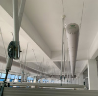 Conduit d'air en tissu flexible de style design industriel pour la climatisation conduit HVAC pour le système de ventilation d'air frais en usine directe
